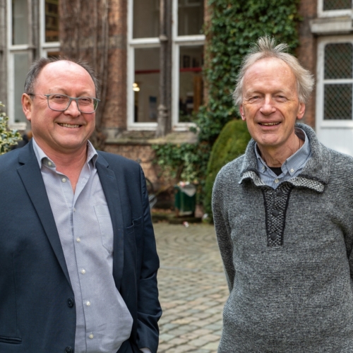 In gesprek met voormalig en huidig Hefboom-voorzitters Antoon Vandevelde en Patrick Develtere.